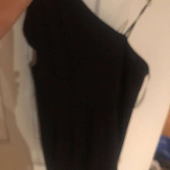 Adrienne Vittadini size 10 classic  black one shoulder cap sleeve NWOT - Picture 8 of 8